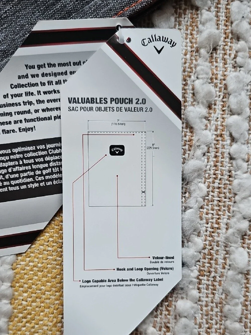 Callaway Gray Valuables Pouch 2.0